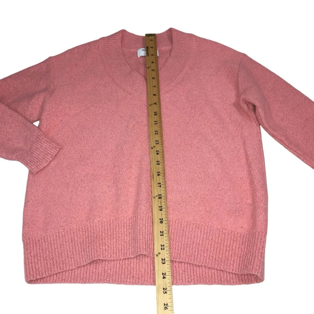 OLD NAVY V-Neck Pink Gray Blend Sweater - Women’s Small